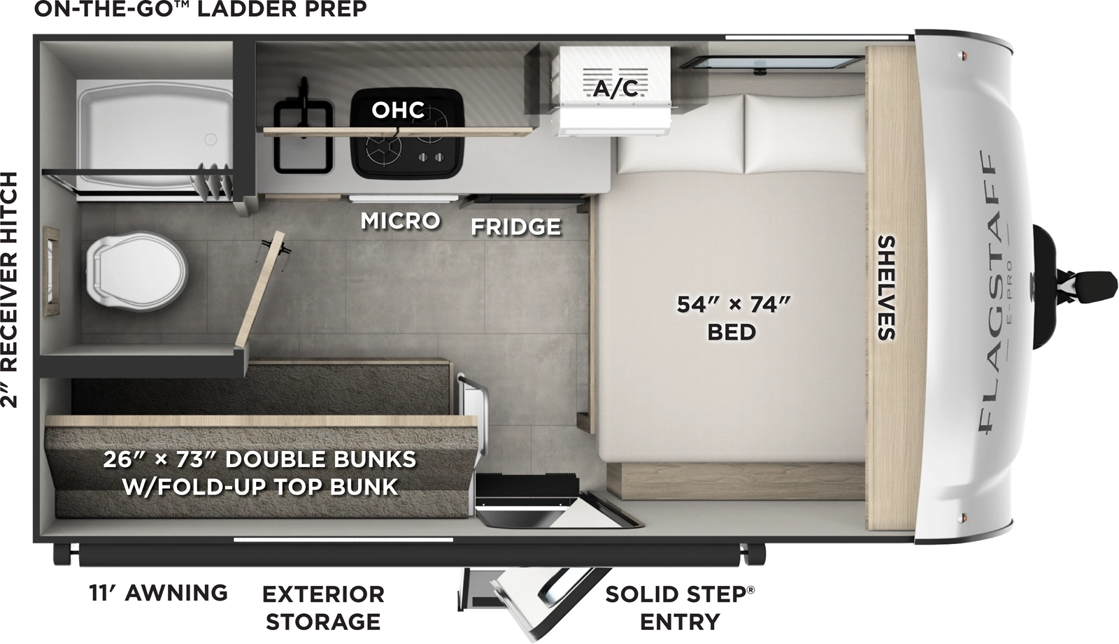 Flagstaff E Pro E13LE Floorplan